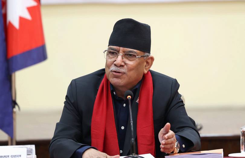 प्रचण्डको ब्रिफिङ : एमालेसँग चुनावी तालमेल हुँदैन